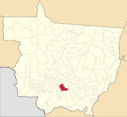 Location in Mato Grosso