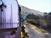 Verde Canyon Railroad on its way to Perkinsville