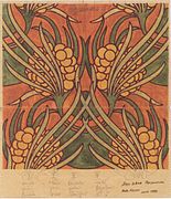 Design textil de Koloman Moser (1899)