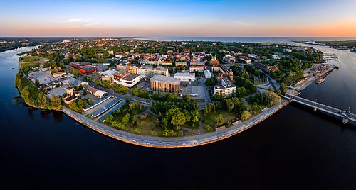 Pärnu kesklinna aerofoto