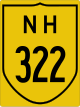 National Highway 322 shield}}