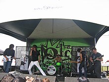 Performing in 2006 at Warped Tour in Vancouver, British Columbia, Canada.