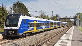 NWB ET 440 219 van de Regio S-Bahn Bremen/Niedersachsen in Baden (2014)