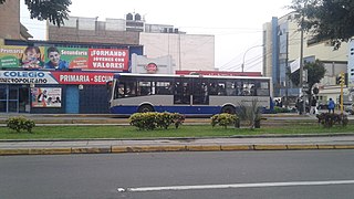 Línea de transporte del Corredor Azul.