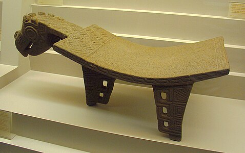 Costa Rican funeral metate. Chocolate Museum, Bruges.