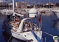 Inmarsat aerial (stern of the yacht)