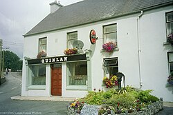 Pub and floral display in Meelin