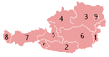 Federal states, numbered