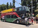 A JS6110SH bus in Mombasa, Kenya