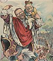 Image 14U.S. President Theodore Roosevelt introduces Taft as his crown prince: Puck magazine cover, 1906. (from Political cartoon)