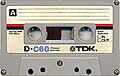 Cassette audio de 60 min de la marque TDK.