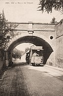 Le tramway sur la route du Tréport.