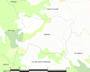 Poziția localității Gardie