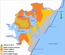 Carte hydrographique et géologique de Mombasa