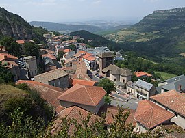 A general view of Roquefort-sur-Soulzon