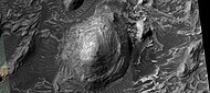 Layered mound in Firsoff Crater from HiRISE image # ESP_79401 1820, under HiWish program