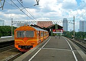 Un ternu a la stazion de Gambir a Jakarta