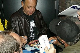 Cheech Marin Signing some autographs for the fans afetr one of his first reunion shows at Massey Hall During the week of TIFF '08 (2835137449).jpg