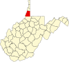 State map highlighting Marshall County