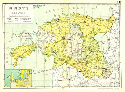 Eesti haldusjaotus (1925)