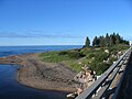 Mouth of the Bouleau River, rest area, from the bridge 14468,[7] Rivière-au-Tonnerre