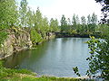 closed sandstone quarry near Radom, Poland