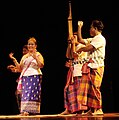 Image 18Mor lam performance-the men are playing the khene and wearing pha sarong (from Culture of Laos)