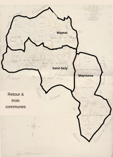 En 1946, Mayrac redevient commune, retour au pont de départ