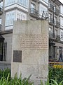 Monolith and monument to the construction of the caravel Santa María