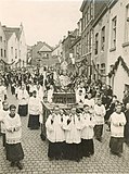 Luikse Lambertusbuste in de ommegang, 1948