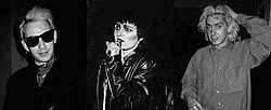 Siouxsie and the Banshees, z ľava: Steven Severin, Siouxsie Sioux a Budgie