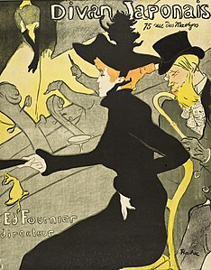 Litografia Divan Japonais de Henri de Toulouse-Lautrec (1892–93)