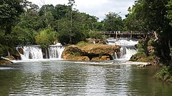 Htee Zai Kha waterfall, border of Shan and Kayah State