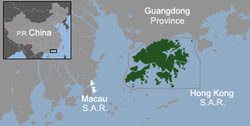 Location of Hong Kong