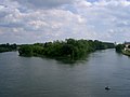 Le confluent du Doubs et de la Saône.