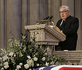 Kissinger speaking during Gerald Ford's funeral, January 2, 2007.