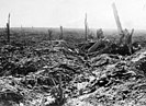 Wasteland after the attack on the German line at Flers-Coucelette