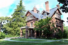 Marsh Hall, the original building of the Yale Forest School, as seen from Prospect Street