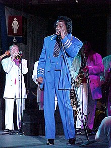 James Brown performing in 2001.