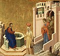 Pintura de Duccio, 1310 (Madrid, Museu Thyssen-Bornemisza)