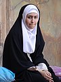 Woman in Chador, Outside Imam Mosque, Isfahan, Iran, 2012