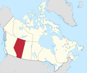 Bản đồ chiếu Alberta