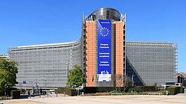 Het 'Berlaymont' in Brussel, waar de EC zetelt