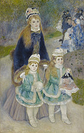 Pierre-Auguste Renoir, Mother and Children (La Promenade), 1875–76[221]