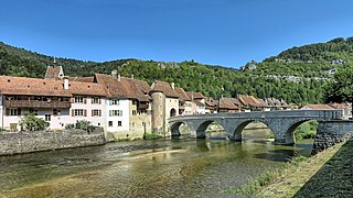 Saint-Ursanne et le pont Saint-Jean