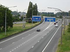 Route européenne 17 traversant Gand