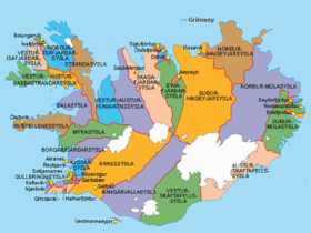 Localisation de Comté d'Islande