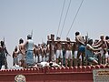 Sculpture of a mass Sikh execution after the invasion of Nader Shah at Mehdiana Sahib