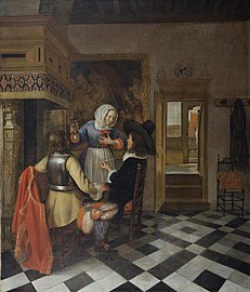 Hendrick van der Burgh, Drinkers before the Fireplace, 1660[307]