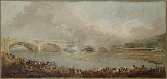 Hubert Robert, Le décintrement du pont de Neuilly, le 22 septembre 1772.